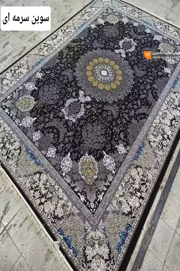 فرش سوین 440 نگین کسری کاشان